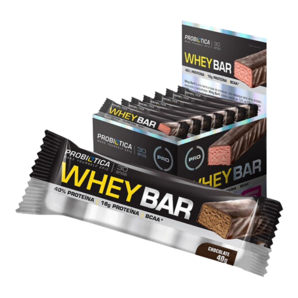 Whey Bar Cx 24 Un Probiótica - Barra De Proteína