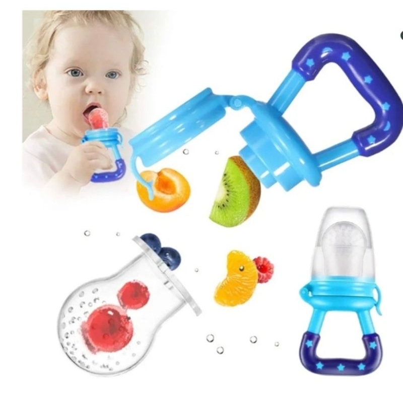 Chupeta Alimentadora Mordedor Porta Frutas para Bebês Bico de Silicone |  Shopee Brasil