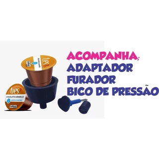Adaptador para Cápsulas Três Corações para Cafeteira Dolce Gusto.