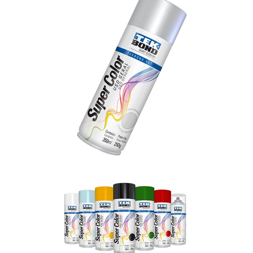 Tinta Spray Tekbond Supercolor uso geral 350ml