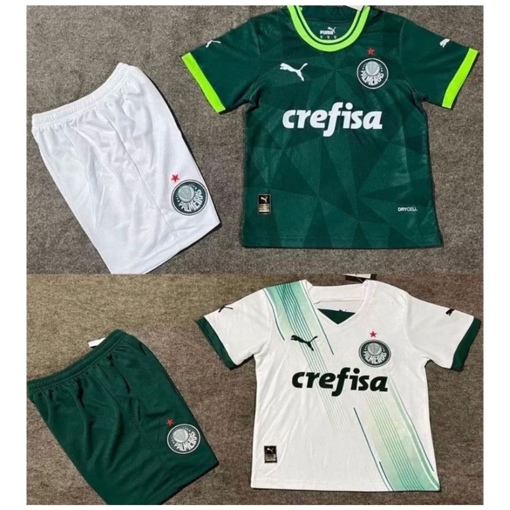 Conjunto do PALMEIRAS Verde LANÇAMENTO 2023-24 Uniforme de Futebol Frete  Grátis ENVIO IMEDIATO