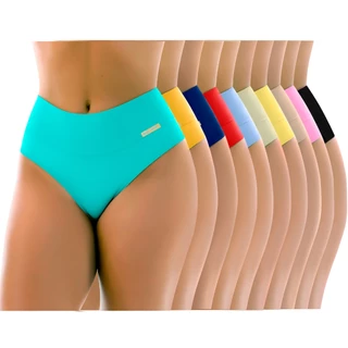 Kit Com 10 Calcinha Plus Size Cós Alto G1 E G2 Confortável