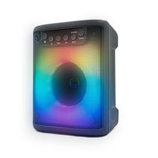 Caixa de som Bluetooth Portátil Com Led Rgb Função Rádio Fm Entrada Usb SD Aux Mic