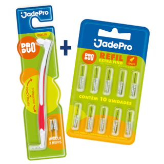 Escova Interdental com 2 Refis + KIT 10 Refis JADEPRO (total 12 Refis Cônicos) em Oferta na Shopee