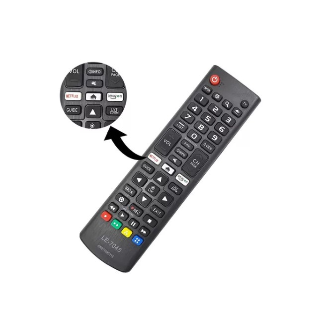 Controle Tv Lg Compatível Tv LG Smart Botão NETFLIX E AMAZON - Fbg-8035
