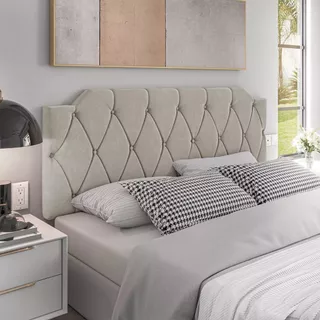 Cabeceira Box Estofada Painel Quarto Painel Queen 1,60 - Cores