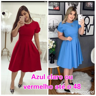 Vestido Azul Royal Assimétrico Thaine - Compre Agora Online