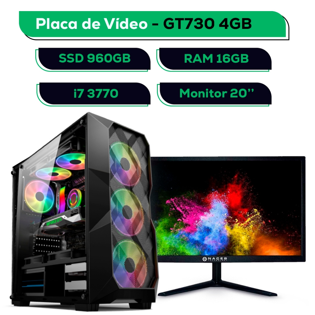 Cpu Gamer Barato I5 8gb Ssd 240gb Kit Gamer Completo Promo - Varejão  Informática - Rio de Janeiro