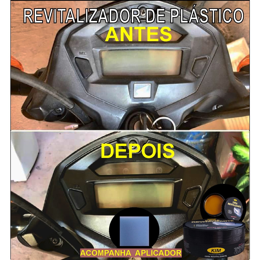 Revitalizador de Plástico Cera para Parachoque carro moto e caminhão