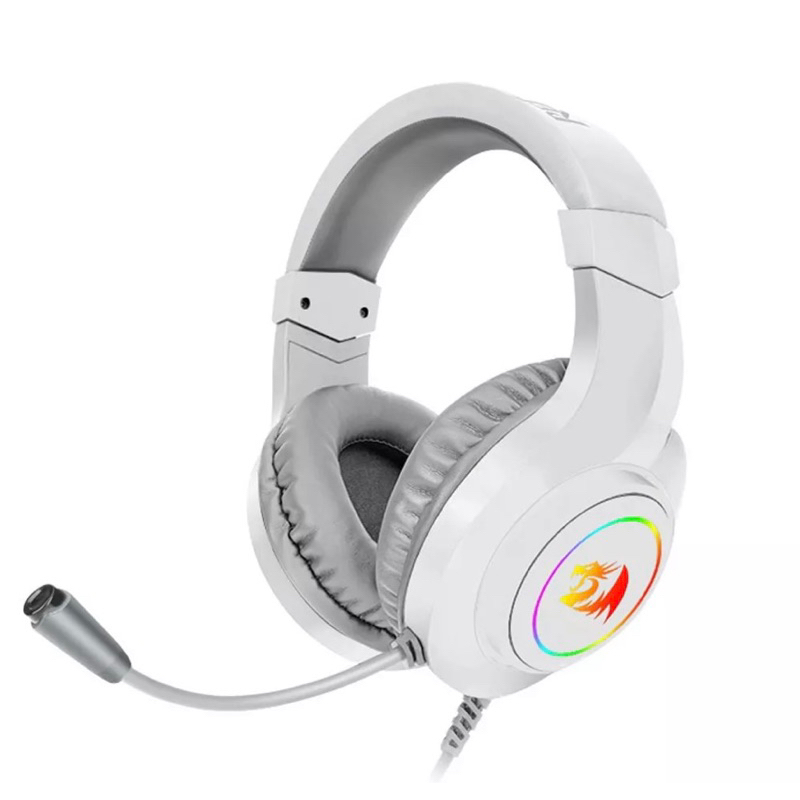 Fone de Ouvido Headset Gaming Redragon Hylas H260RGB com Microfone e Iluminação RGB - Original