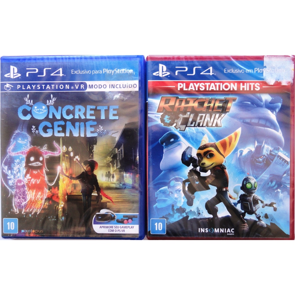 ps4 playstation 4 oferta 2 jogos lacrados ratchet & clank +