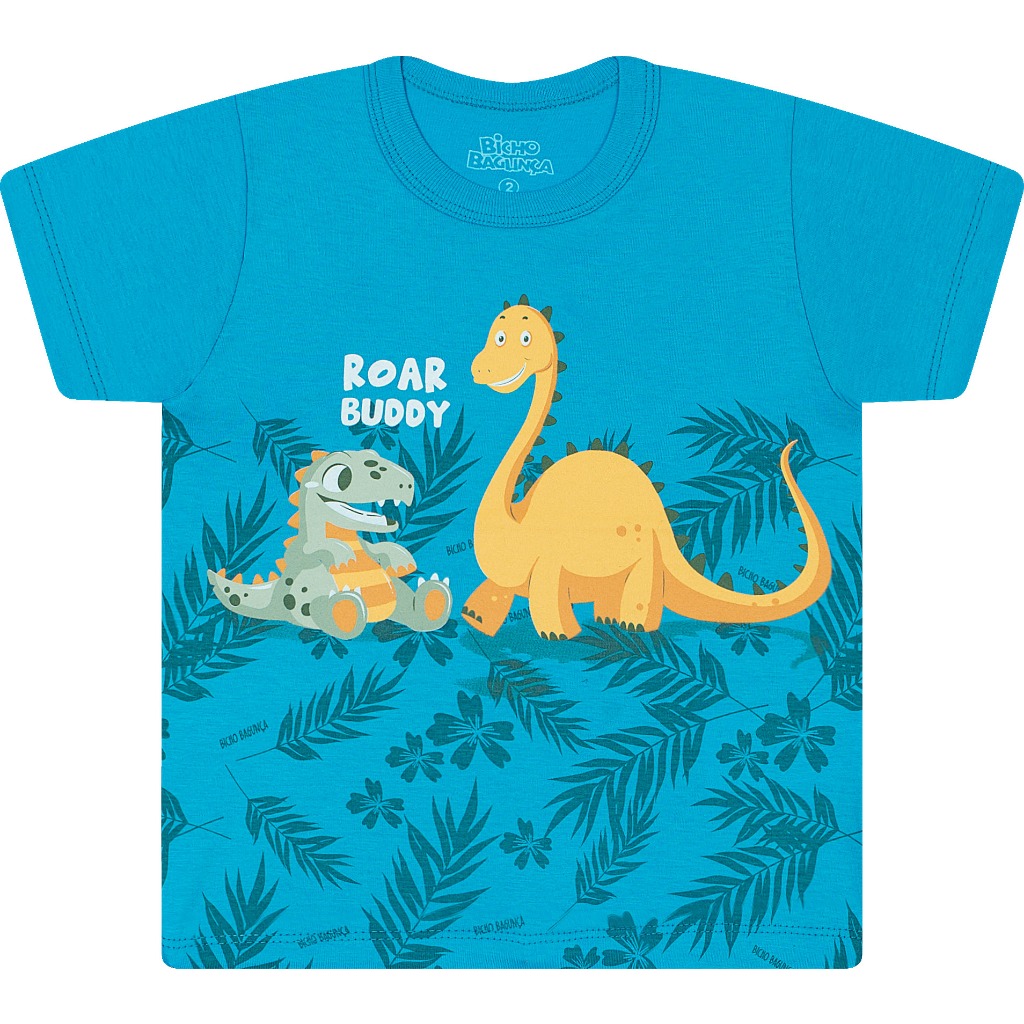 Camiseta Camisa Jogo Dinossauro Rex Cacto - Estilo Vizu - Camiseta