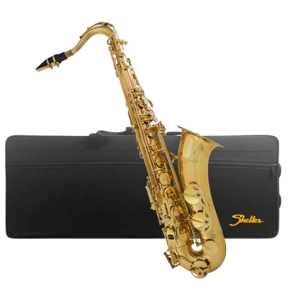 Miniatura Saxofone Tenor Dourado Em Metal Mini Sax Decoração