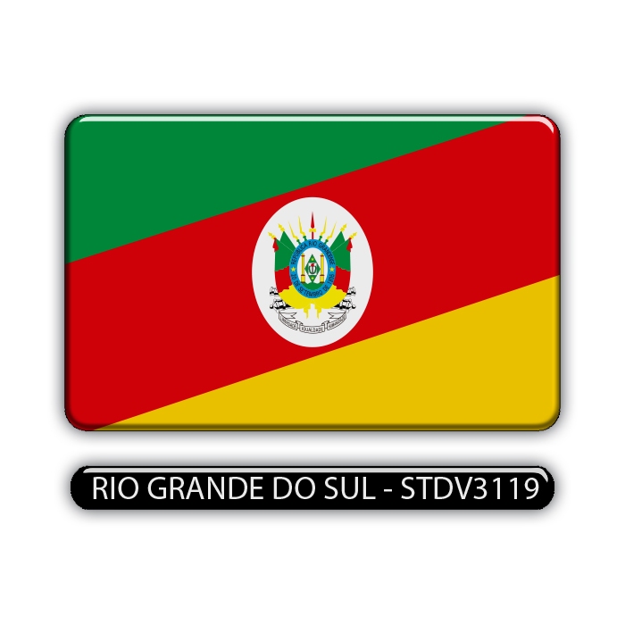 Adesivo Automotivo Bandeira Estado Rio Grande Sul Resinado | Shopee Brasil