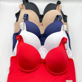 Kit Com 5 Sutiã Solteirinho Reforçado Premium Com Bojo Soutien Direto Fabrica Moderno Suotian Macio
