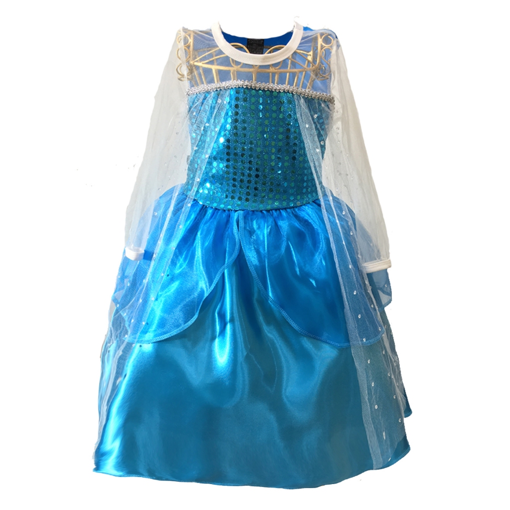 Fantasia Frozen Elsa Ana Vestido Princesa do Gelo | Shopee Brasil