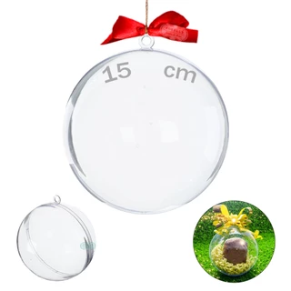 Bola Esfera Acrílica 15 CM Lembrancinha Natal