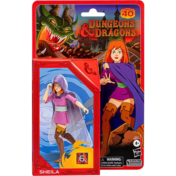 Bonecos Dungeons & Dragons - Caverna do Dragão Desenho Anos 80 - Figuras 15 cm - Sheila - F4878 - Hasbro
