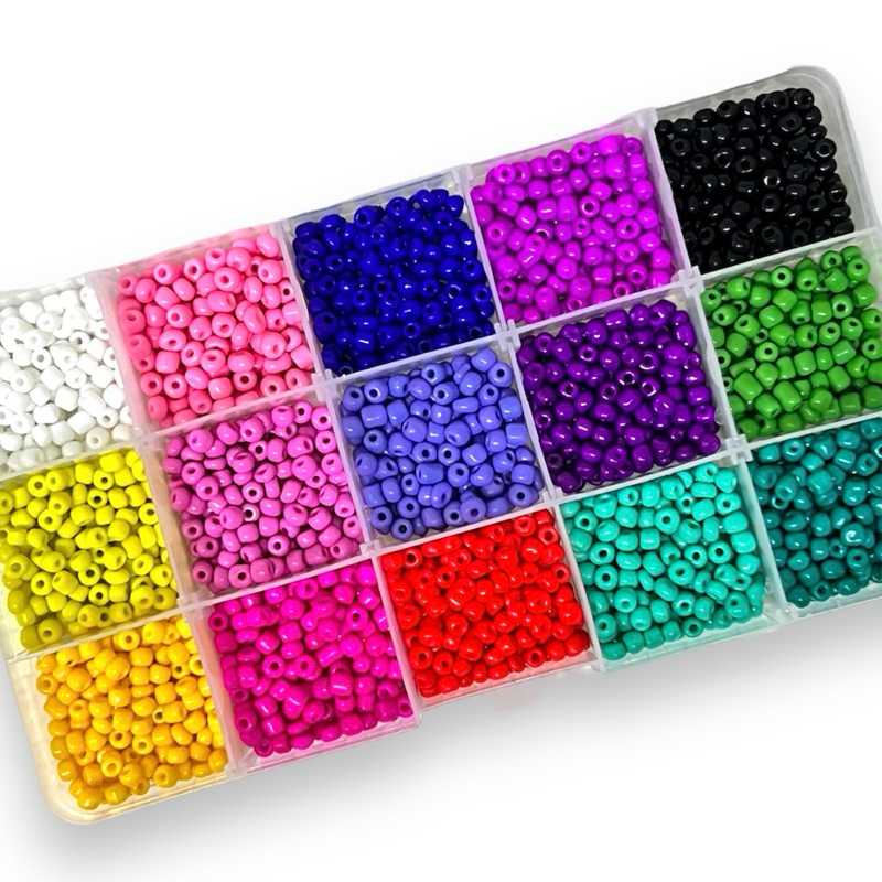 Paleta De Miçangas Para Pulseiras Colares De Bijuterias biju missanga ...