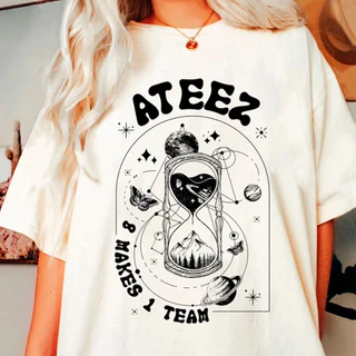 Camiseta T-shirt Unissex Algodão Ateez Break the Wall Kpop