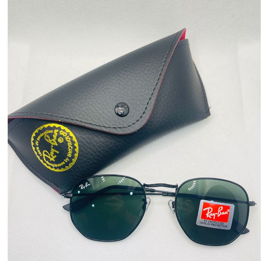 oculos de sol hexagonal lente vidro masculino feminina promocao