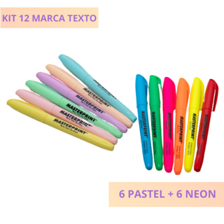 Kit Mini Marca Texto Patinha Gato Sosu 6 Cores Cat Kawaii, Material  Escolar