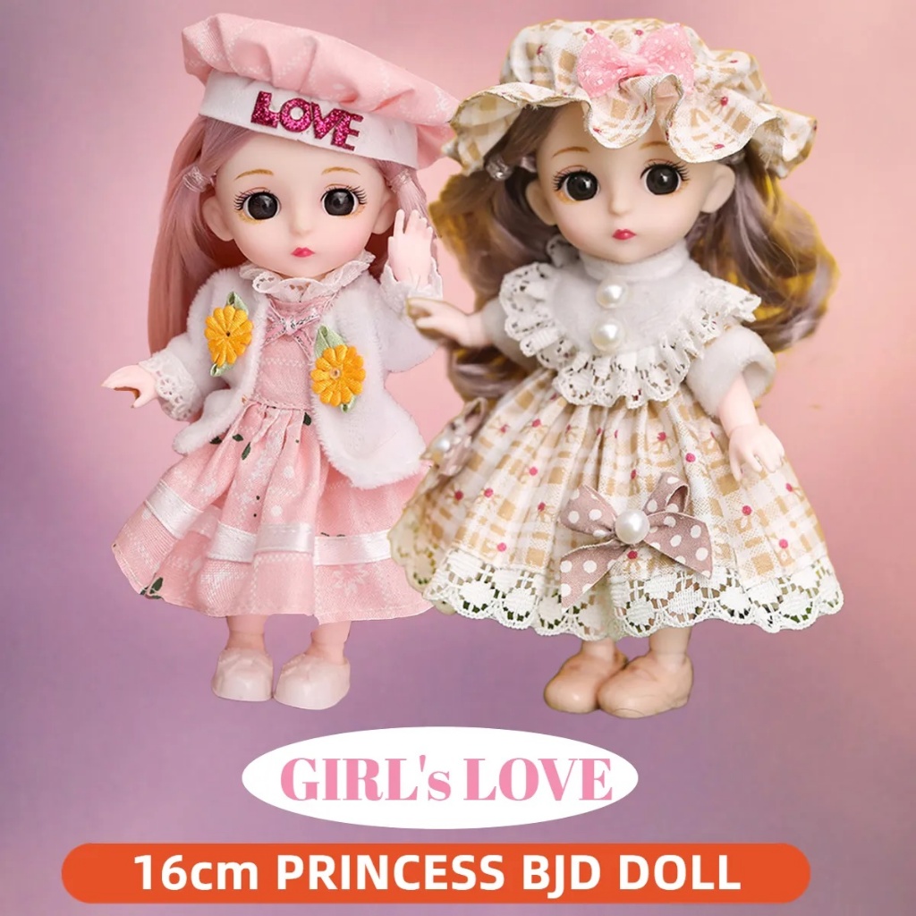 Roupas infantis de princesa boneca, 1/6 BJD boneca, acessórios para vestir,  brinquedos de aniversário para crianças, menina, 30cm