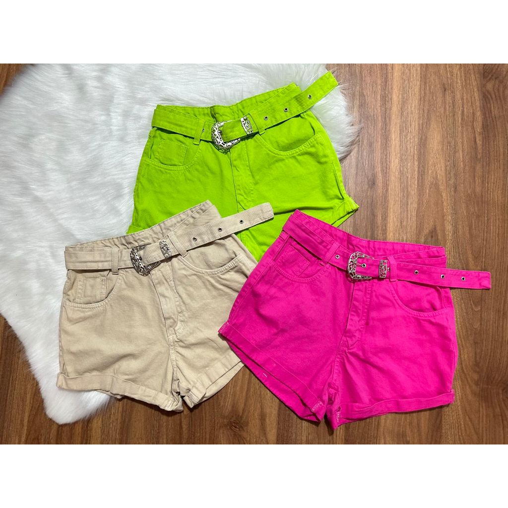 Short best sale jeans colorido