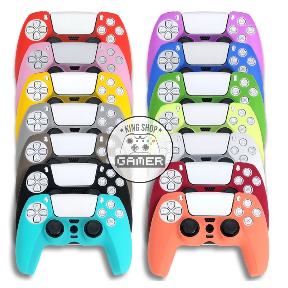 Capinha capa silicone borracha controle ps5 proteção pelicula Playstation 5 case ótima qualidade