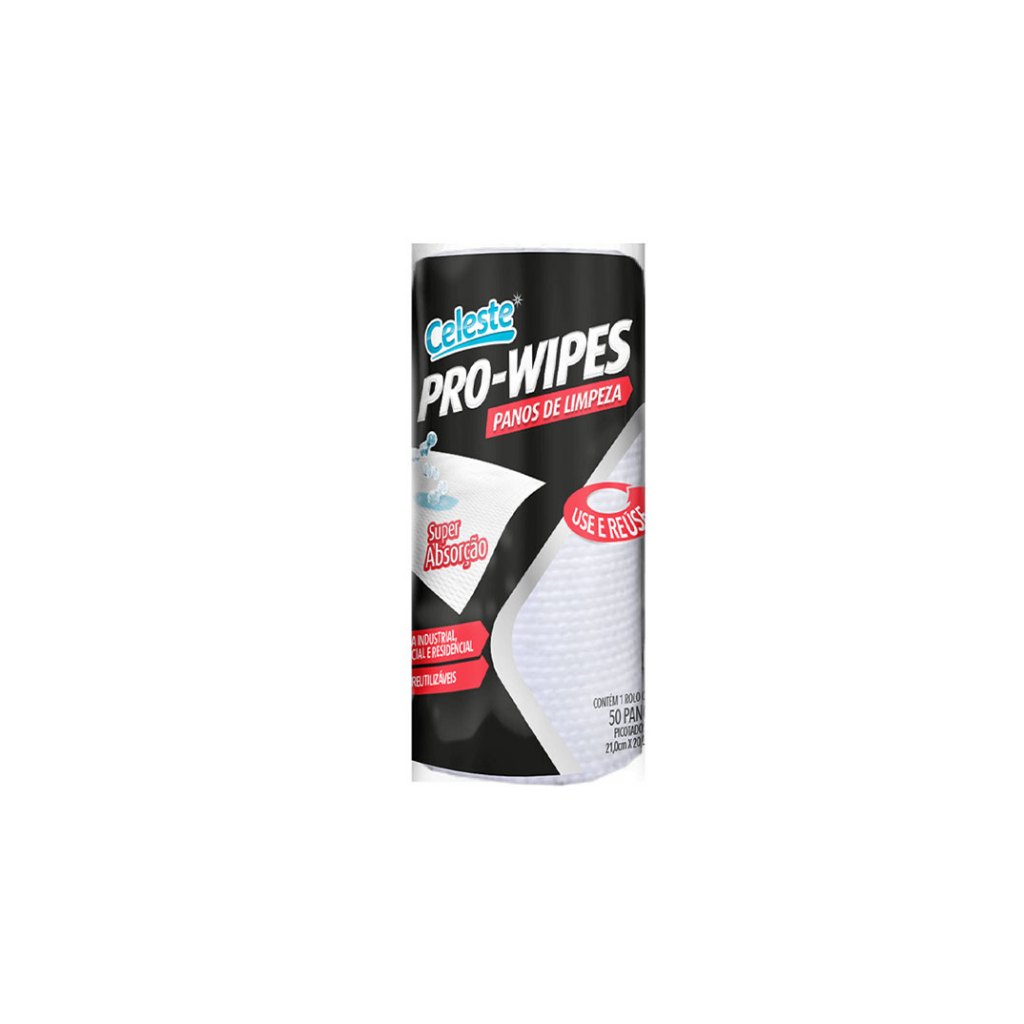Pano Multiuso Bobina Com 88 Panos Pro-wipes Branco | Shopee Brasil