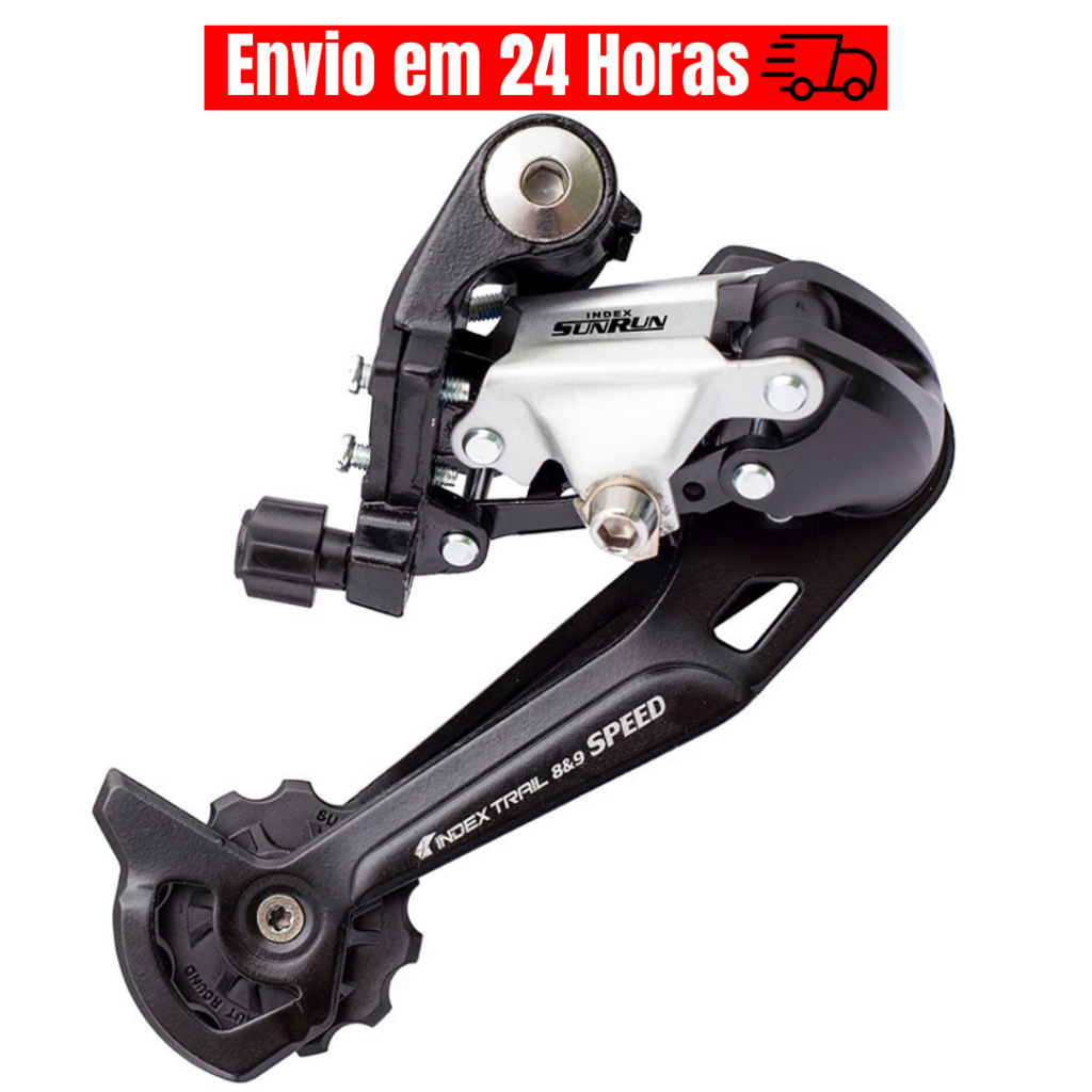 Câmbio Traseiro 9v Cage Longo Até 43d Sunrun Index Bike Mtb Bicicleta