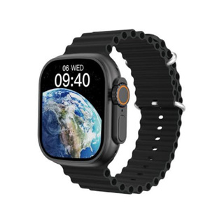 Smart Watch Séries 8 Relógio W28 Masculino Feminino Siri Bluetooth Troca  Foto Pulseira 45mm C/Nf - Preto