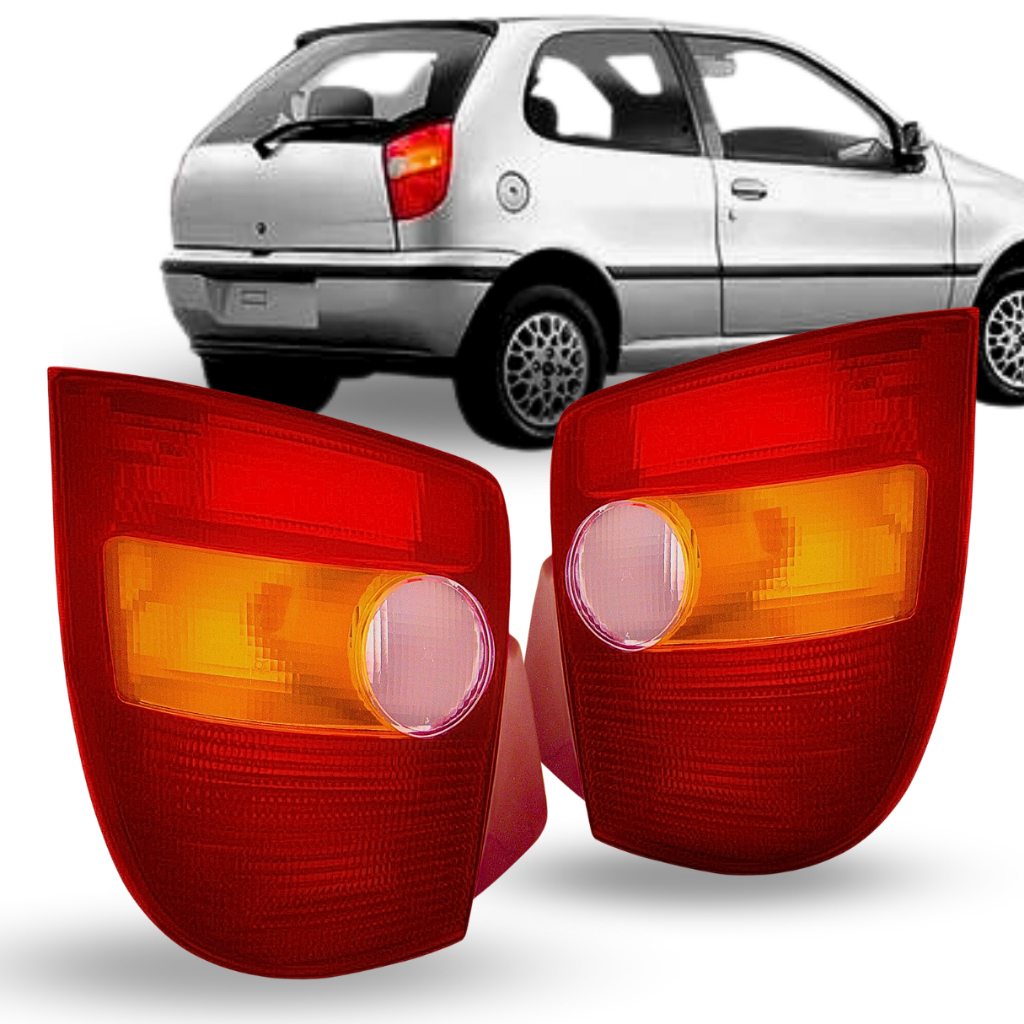 Par Lanterna Traseira Palio g1 1996 1997 1998 1999 2000 Tricolor