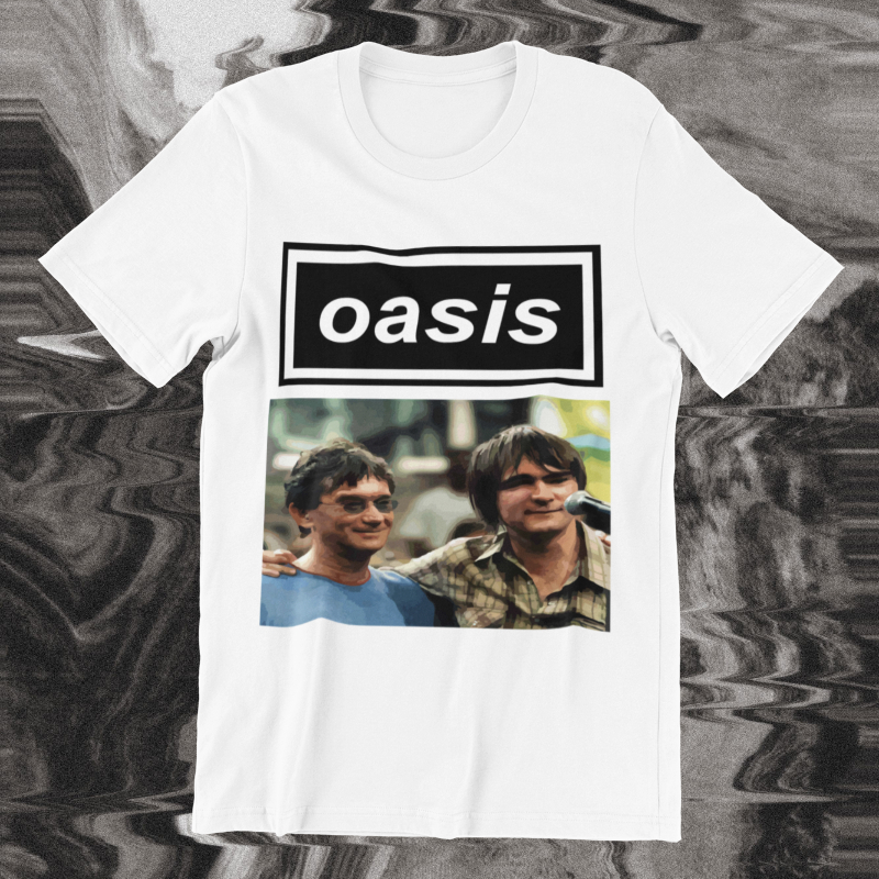 Camiseta unissex engraçada Oasis Serginho e Samuel Rosa Skank