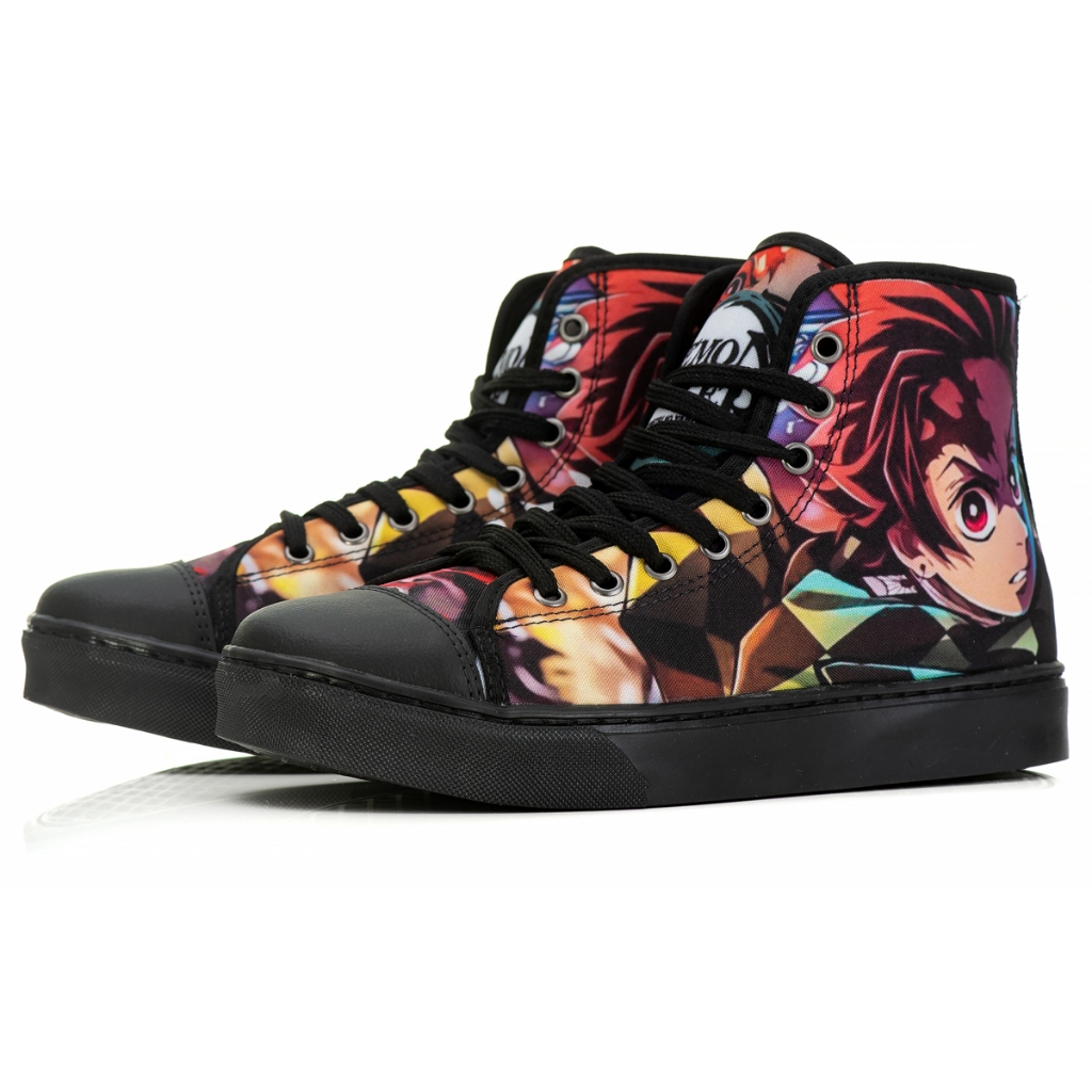 Tenis Cano Alto Infantil Menino Anime Demon Slayer Tanjiro Kamado 0047 |  Shopee Brasil