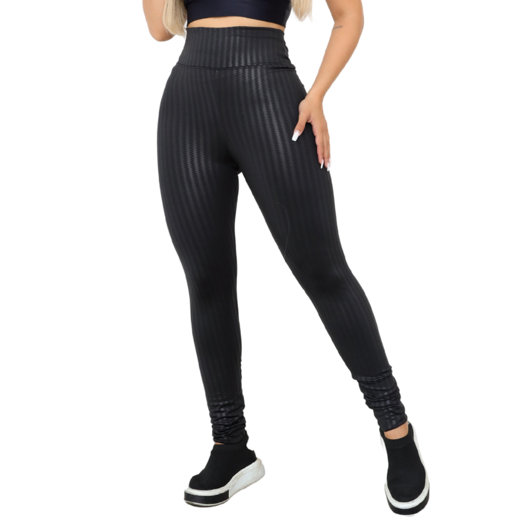 Calça Legging Cirre 3D Academia Cós Reto Roxo, Moda LLevo