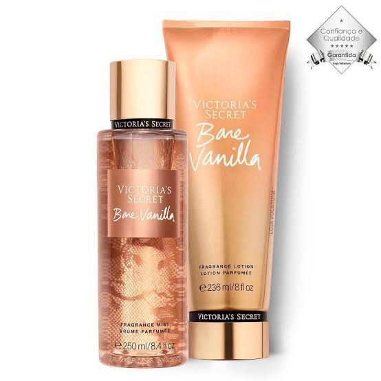 Kit Body Splash Creme Hidratante Bare Vanilla Victorias Secret 236ml