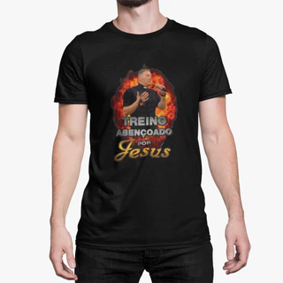 Camiseta Padre Pe Marcelo Rossi Treino Abençoado Por Jesus