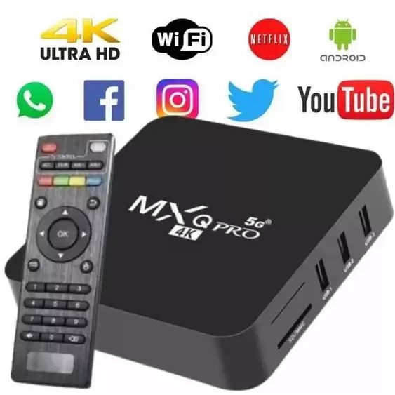 Aparelho Conversor MXQPRO 4K 128gb/ 512gb Wifi 5G Android 11.1 Smart Tv
