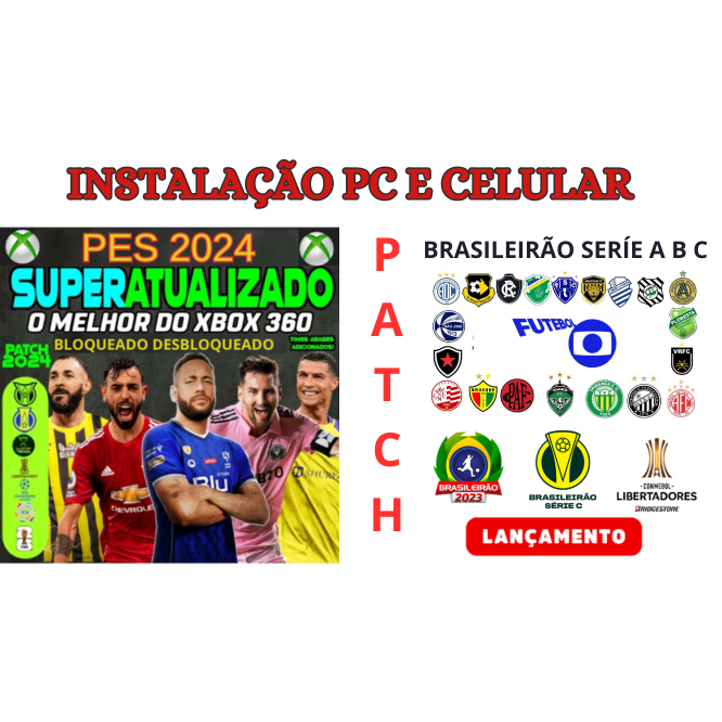 PES 2024 XBOX 360 BLOQUEADO E DESBLOQUEADO Shopee Brasil