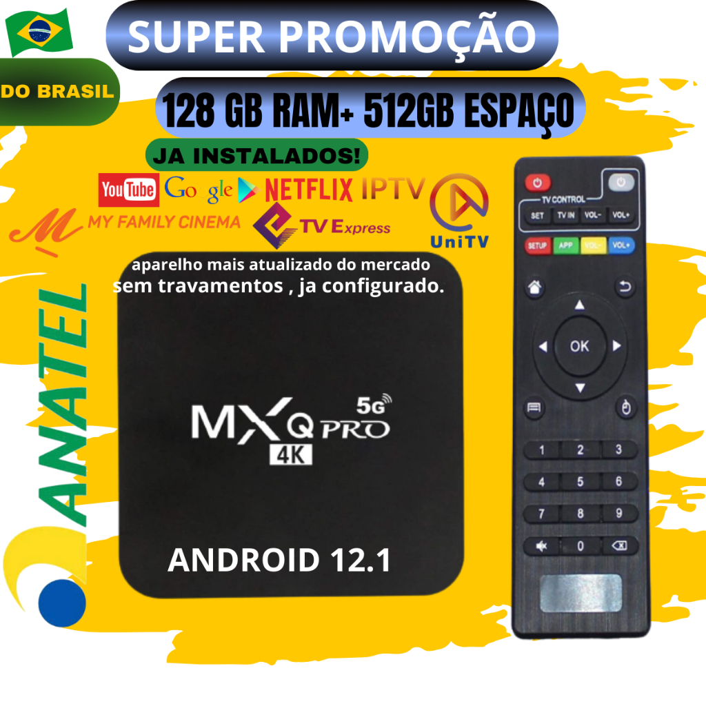 *Modelo 2024* Aparelho Conversor SMART TV para transformar sua TV comum em smart