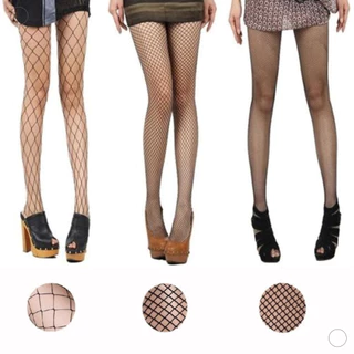 Meia Calça Feminina Arrastao Fashion Burlesca Sexy Preta Branca Vermelha