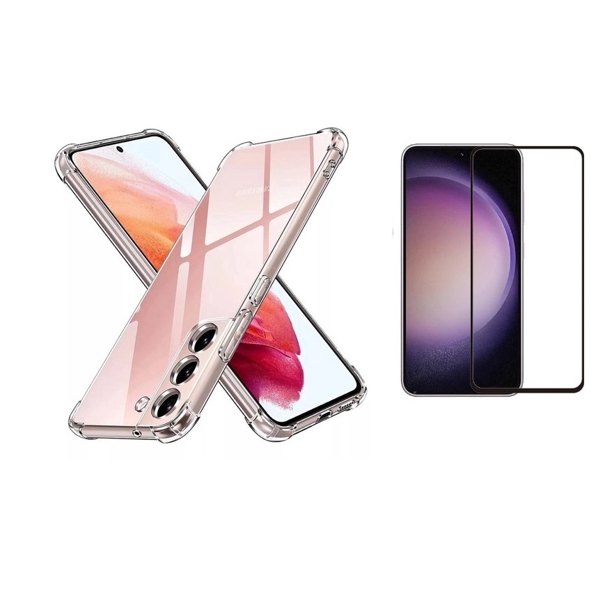 Kit Samsung Galaxy S23FE Capa Capinha Case Anti Impacto + Pelicula vidro temperado 3D