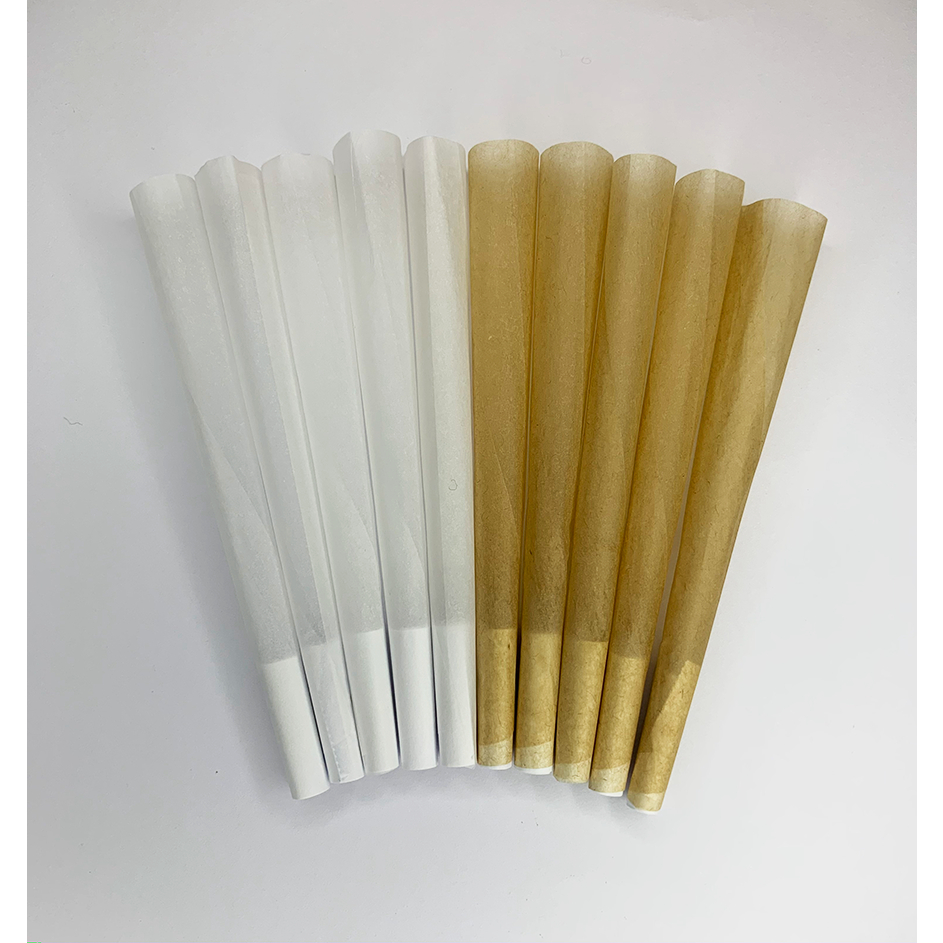 kit 50 cones Seda Marron ou branca Brown King Size pre enrolada