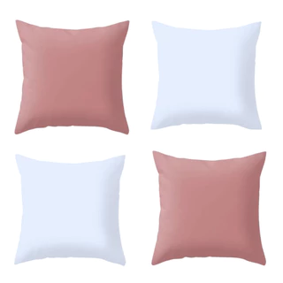 Capa de Almofada Lisa Kit Com 4 Capas 45 x 45cm Decoração Sala/Quarto Luxo