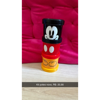 kit 3 potes mickey