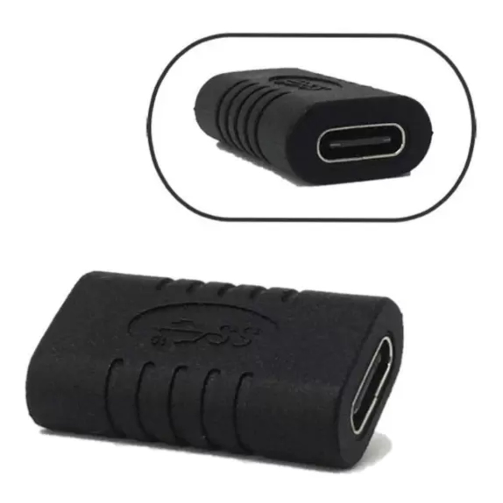 Emenda Usb Tipo-c Usb-c 3.1 - Fêmea x Fêmea Adaptador