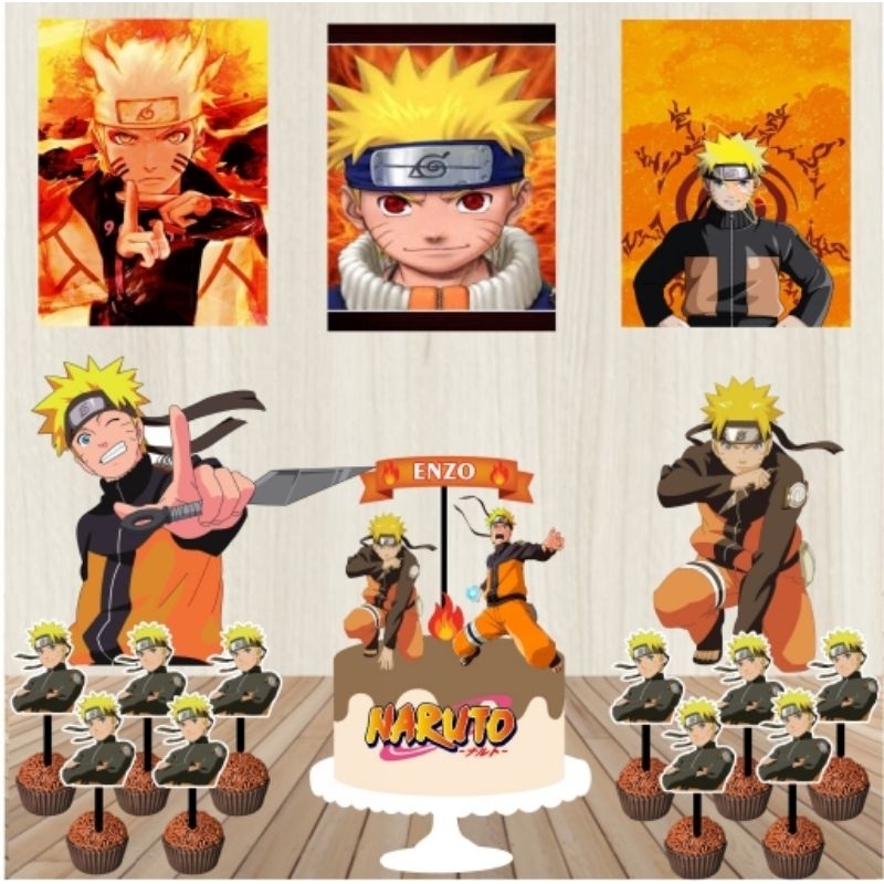 Topo de Bolo Naruto - Magma Festas