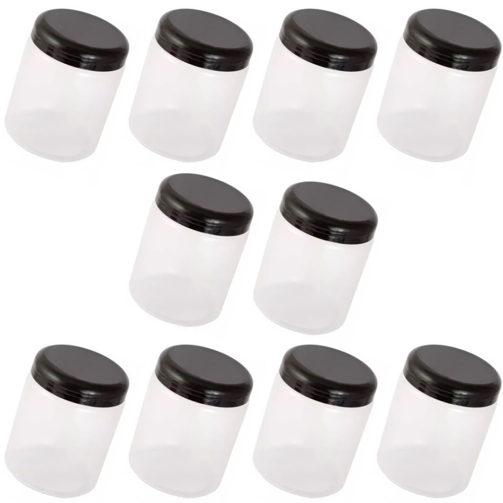 Pote para Farinha 500ml (10 potes com tampas)