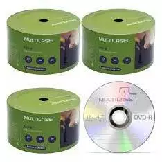 15 Mídia Virgem DVD-R 16x Multilaser Grava -Jogo de Ps2
